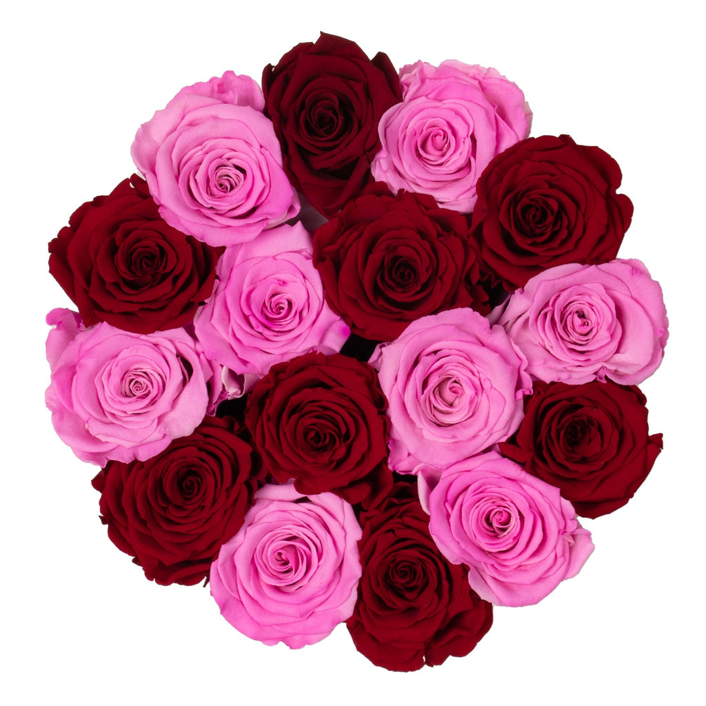 Röda & rosa rosor | Classic box Tusen rosor