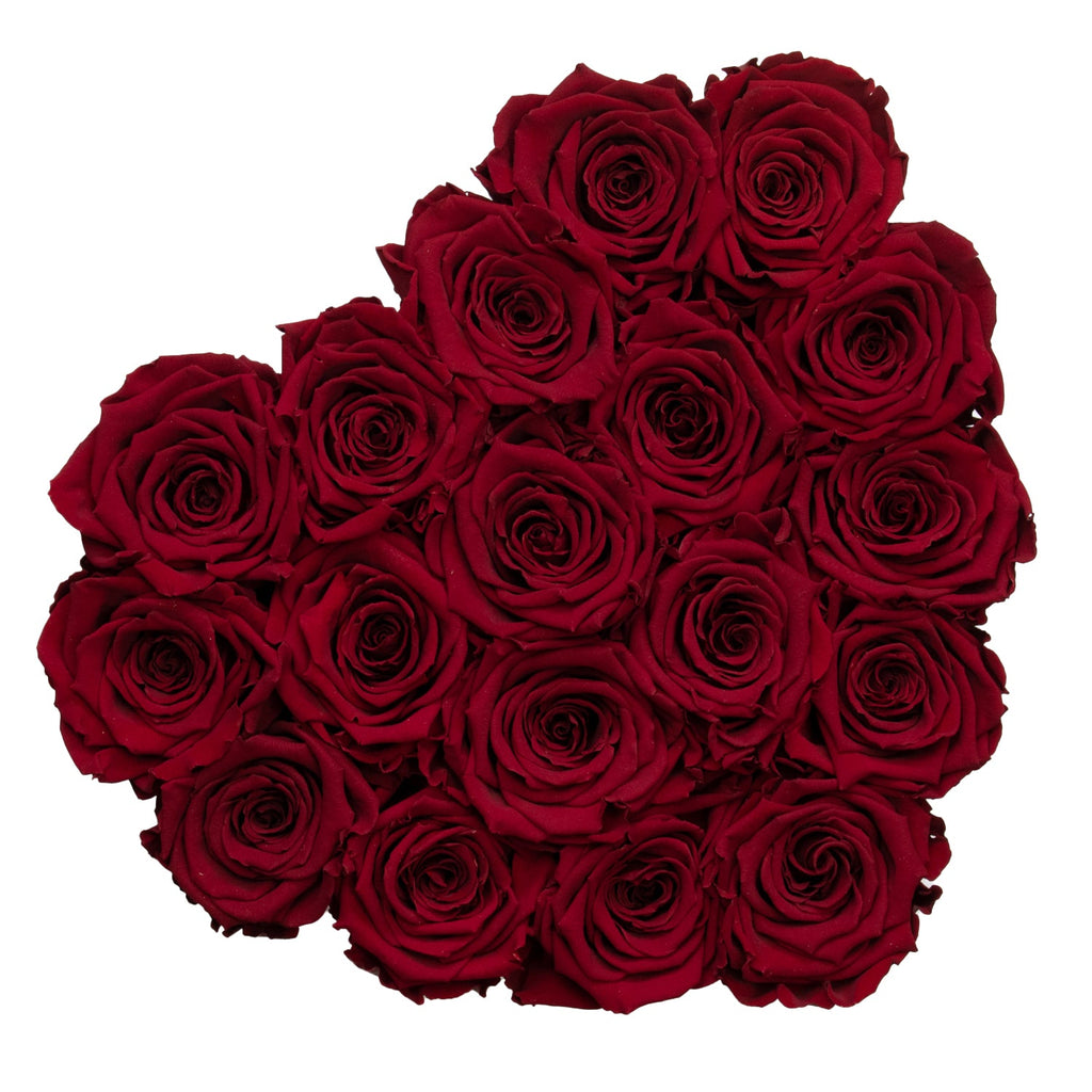 Röda rosor | Hjärtbox Tusen rosor