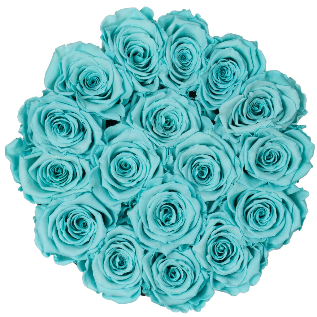 Turkosblå rosor | Classic box Tusen rosor